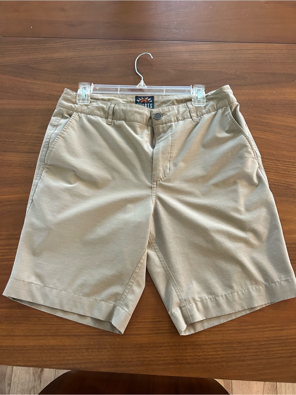 Faherty Men's Khaki Hybrid Shorts